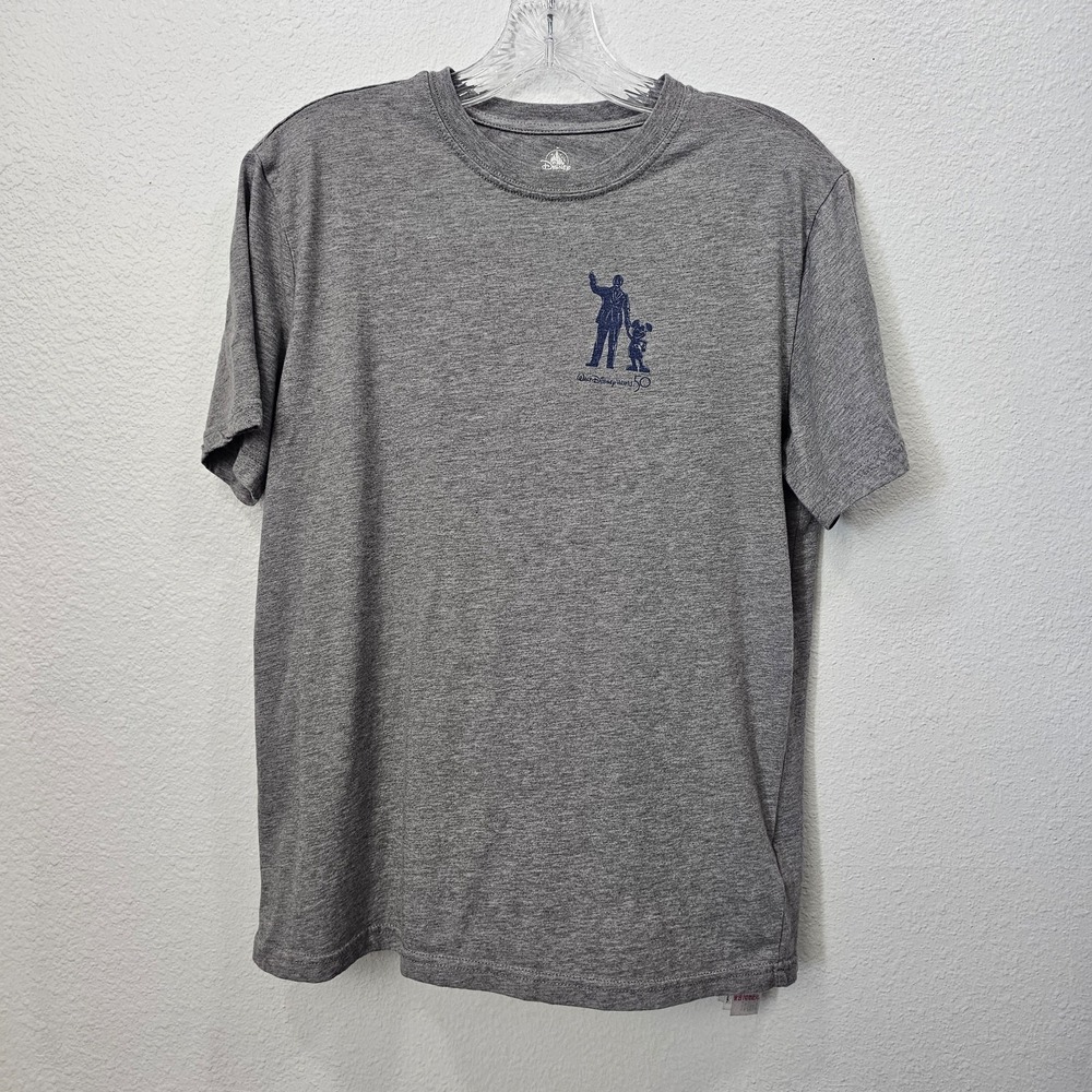 Disney Parks Walt and Mickey Gray T-Shirt Unisex Size Small